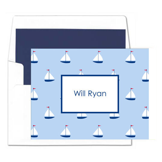 Sailboat Folded Note Cards